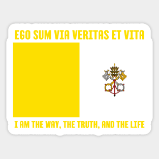 Vatican City Flag Motto Sticker